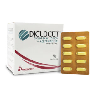 Diclocet Tabletas (25mg / 500mg)